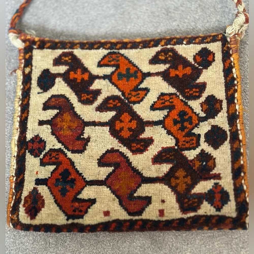 Turkish Handmade Vintage Kilim Rug Ethnic Tribal Wool Tapestry Bag GVC - Picture 2 of 3